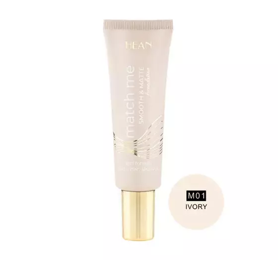 HEAN MATCH ME SMOOTH AND MATTE FACE FOUNDATION M01 IVORY 25ML