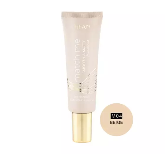 HEAN MATCH ME SMOOTH AND MATTE FACE FOUNDATION M04 BEIGE 25ML