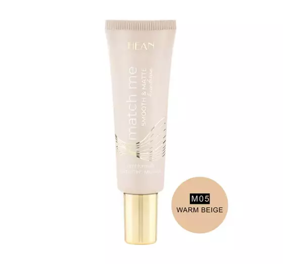 HEAN MATCH ME SMOOTH AND MATTE FACE FOUNDATION M05 WARM BEIGE 25ML