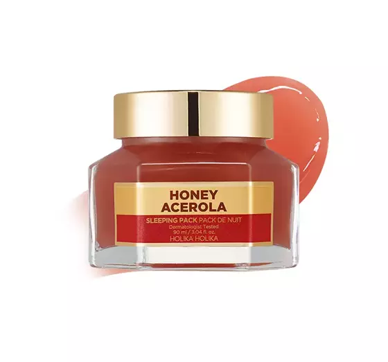 HOLIKA HOLIKA HONEY SLEEPING PACK ALL NIGHT FACE MASK ACEROLA 90ML