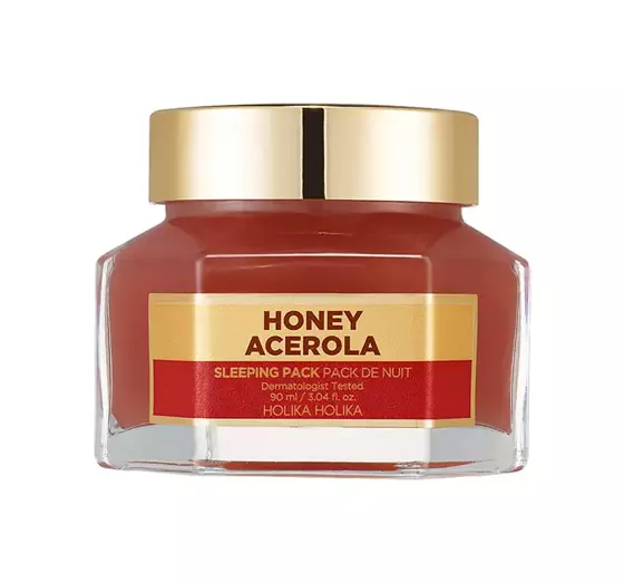 HOLIKA HOLIKA HONEY SLEEPING PACK ALL NIGHT FACE MASK ACEROLA 90ML