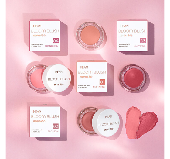 Hean Bloom Blush Mousse 01 Nectarine 5g