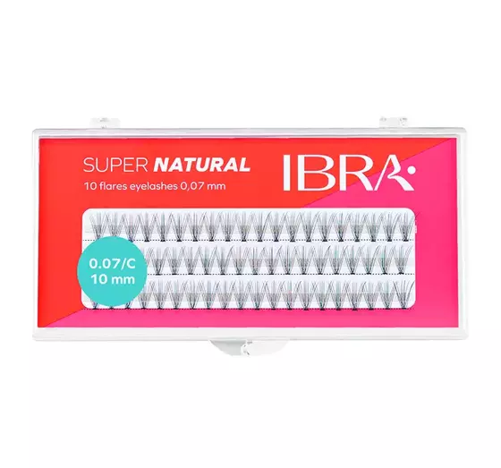 IBRA FALSE EYELASHES INDIVIDUAL LASHES C0,07 10MM