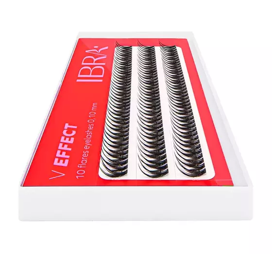 IBRA FALSE EYELASHES V EFFECT TUFFS BLACK 8MM