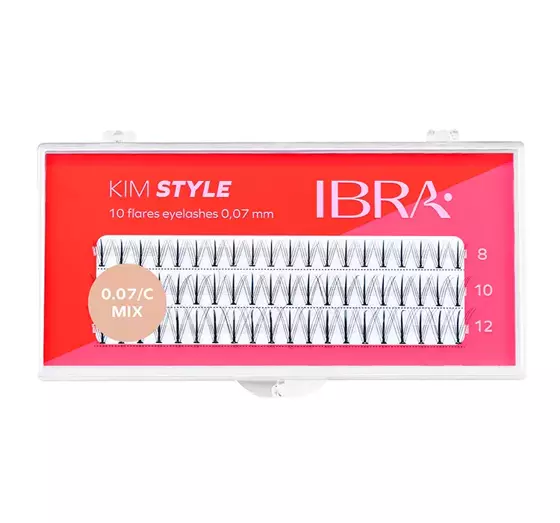 IBRA KIM STYLE INDIVIDUAL LASHES BLACK MIX