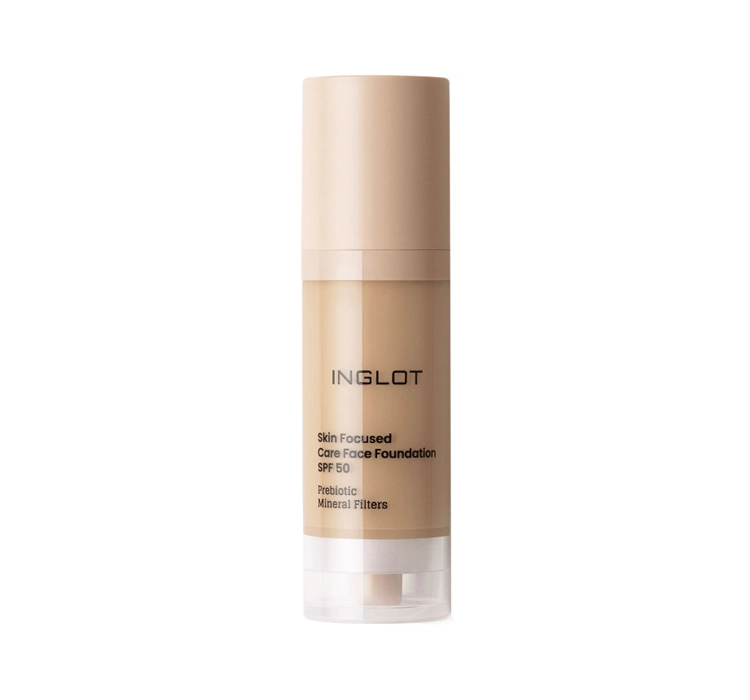 INGLOT SKIN FOCUSED CARE FACE FOUNDATION 308 MEDIUM OLIVE 30ML