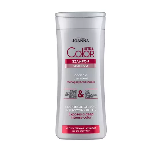 JOANNA ULTRA COLOR HAIR SHAMPOO RED SHADES 200ML