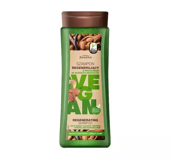 JOANNA VEGAN REGENERATING SHAMPOO WITH SWEET ALMOND PROTEINS 300ML