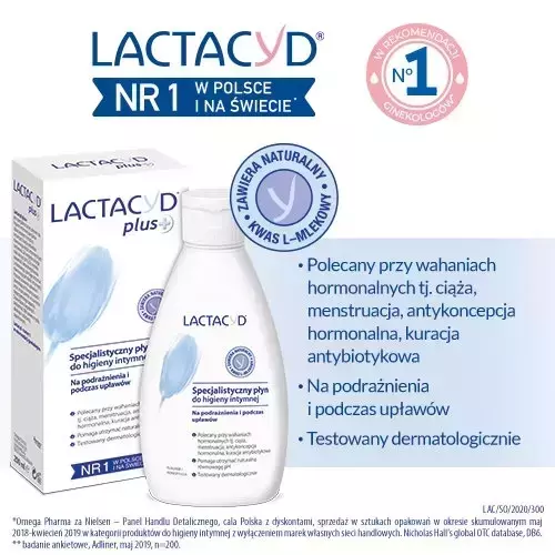 LACTACYD PLUS GYNECOLOGICAL LIQUID FOR INTIMATE HYGIENE 200ML