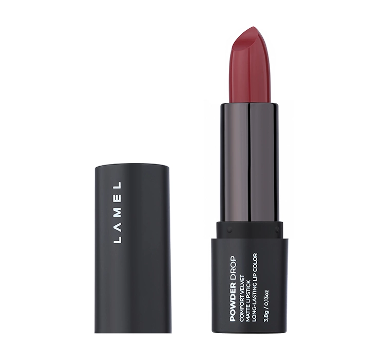 LAMEL POWDER DROP LONG-LASTING MATTE LIPSTICK 404 ROSEWOOD 3.8G