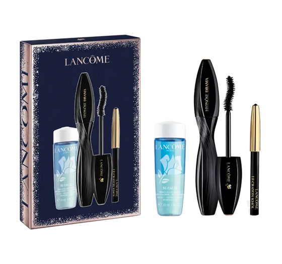 LANCOME HYPNOSE VOLUM PORTER MASCARA + LE CRAYON KOHL PENCIL + BI FACIL REMOVER REMOVER 