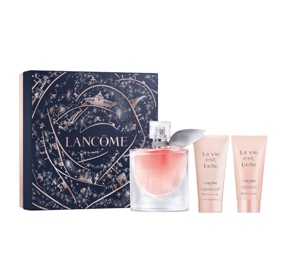 LANCOME LA VIE EST BELLE EAU DE PARFUM 50ML + GEL 50ML + BODY LOTION 50ML