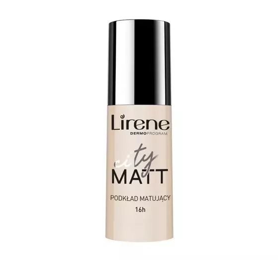 LIRENE CITY MATT FLUID MATTIFYING AND SMOOTHING FACE FOUNDATION 204 NATURAL 30ML