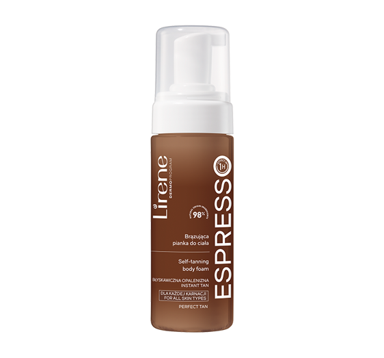 LIRENE ESPRESSO BRONZING BODY FOAM WITH ORGANIC COCONUT WATER ALL SKIN TONES 150ML