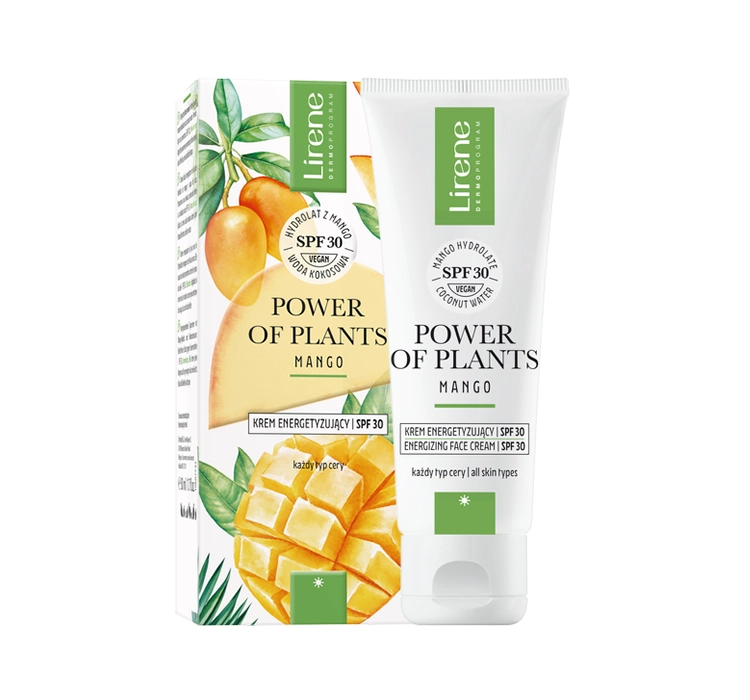 LIRENE POWER OF PLANTS MANGO ENERGIZING FACE CREAM SPF30 50ML