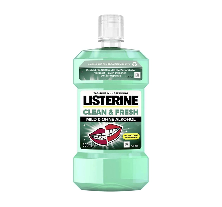 LISTERINE CLEAN & FRESH MOUTHWASH MILD TASTE 500ML