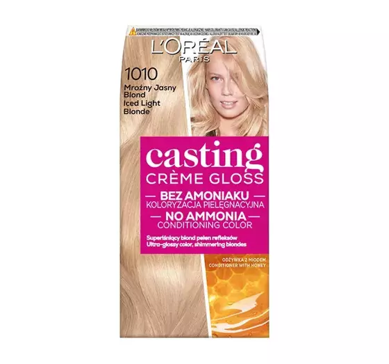 LOREAL CASTING CREME GLOSS SEMI PERMANENT HAIR DYE 1010 ICED LIGHT BLONDE