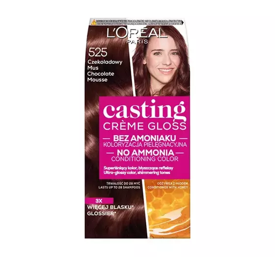 LOREAL CASTING CREME GLOSS SEMI PERMANENT HAIR DYE 525 CHOCOLATE MOUSSE