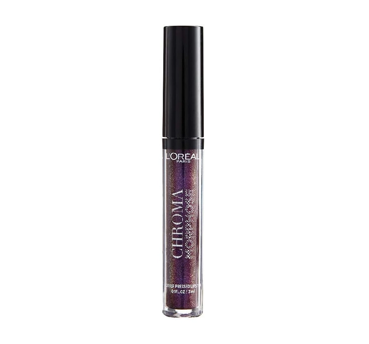 LOREAL CHROMA MORPHOSE GLITTER PRESSED LIPSTICK 04 DEEP VENOM 3ML