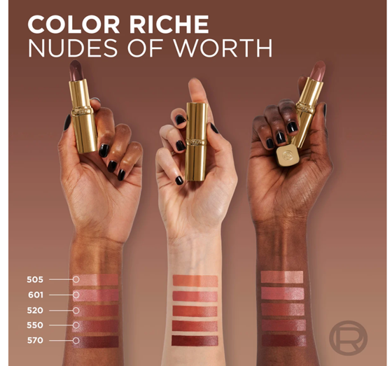 LOREAL COLOR RICHE LIPSTICK 601 WORTH IT 4.7G