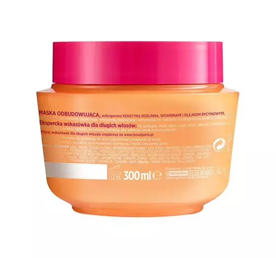 LOREAL ELSEVE DREAM LONG REGENERATING HAIR MASK 300ML