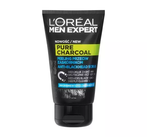 LOREAL MEN EXPERT PURE CHARCOAL ANTI-BLACKHEAD SCRUB 100ML