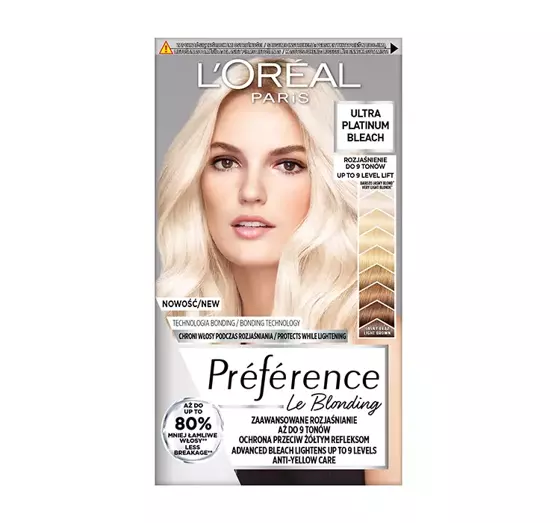 LOREAL PREFERENCE ULTRA PLATINUM HAIR DYE