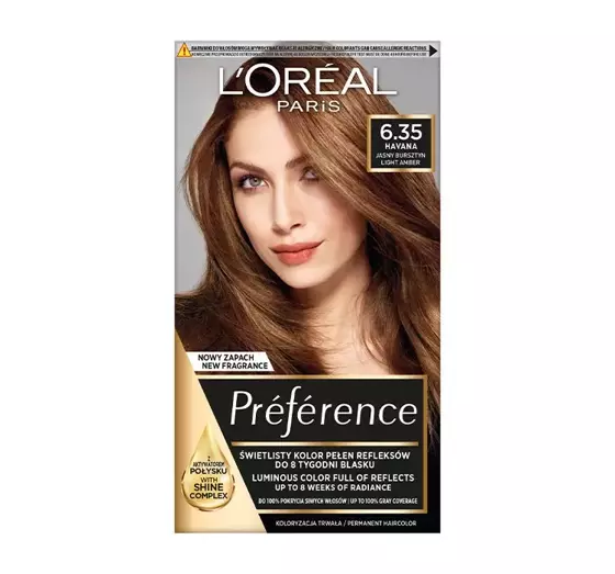 LOREAL RECITAL PREFERENCE PERMANENT HAIR DYE A3 6.35