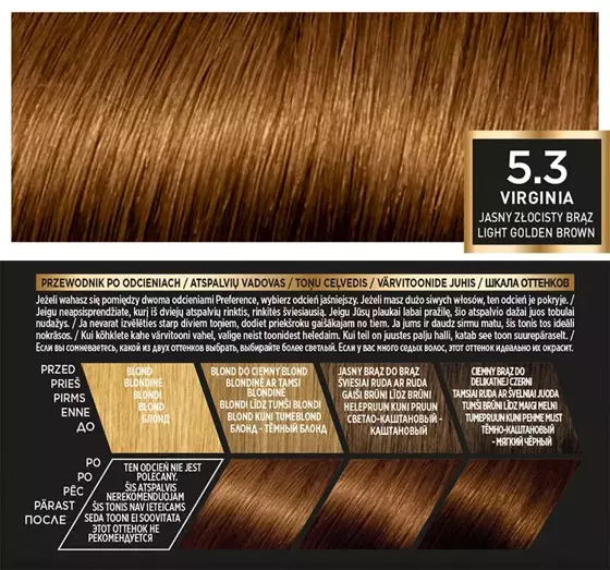 LOREAL RECITAL PREFERENCE PERMANENT HAIR DYE G 5.3