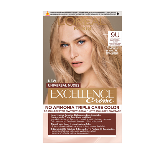 L’Oréal Paris Excellence Créme Universal Nudes Permanent Hair Dye Ammonia-Free 9U