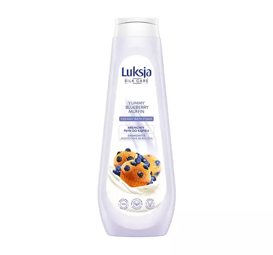 LUKSJA SILK CARE YUMMY BLUEBERRY MUFFIN CREAMY BATH FOAM 900ML