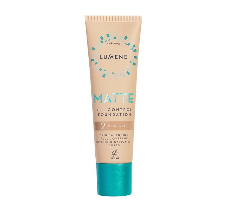 LUMENE MATTE CONTROL FACE FOUNDATION 2 MEDIUM 30ML