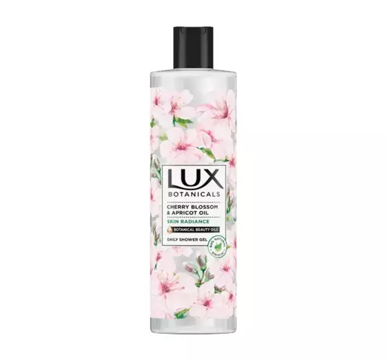 LUX BOTANICALS SKIN RADIANCE CHERRY BLOSSOM & APRICOT OIL SHOWER GEL 500ML 