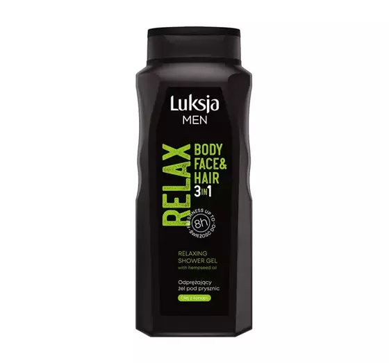 LUXJA MEN RELAX RELAXING 3IN1 SHOWER GEL FOR MEN 500ML