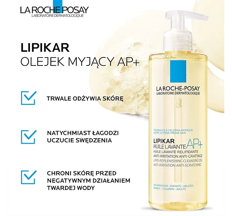 La Roche-Posay Lipikar AP+ Cleansing Body Oil 1000ml