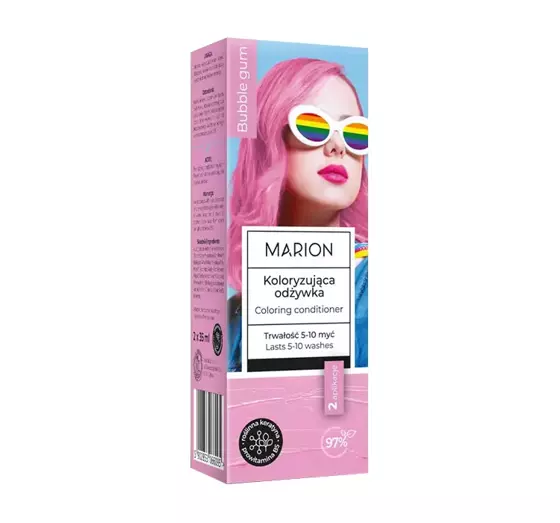 MARION COLORING HAIR CONDITIONER BUBBLE GUM 2x35ML