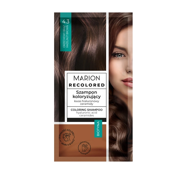 MARION RECOLORED COLORING SHAMPOO 4.3 HAZELNUT BROWN 35ML