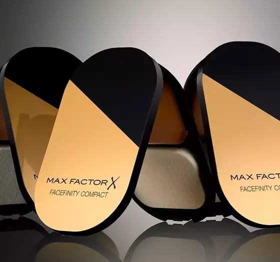 MAX FACTOR COMPACT FACEFINITY 033 CRYSTAL BEIGE 10G