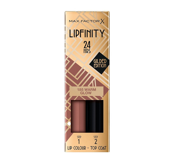 MAX FACTOR LIPFINITY LIPSTICK 85 WARM GLOW 2.3ML + 1.9G