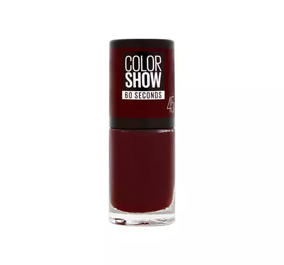 MAYBELLINE COLOR SHOW NAIL LACQUER 60 SECONDS 45 CHERRY ON THE CAKE 6.7ML 