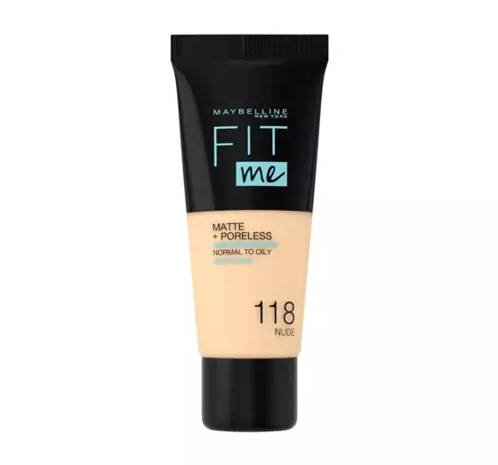 MAYBELLINE FIT ME MATTIFYING FOUNDATION 118 NUDE