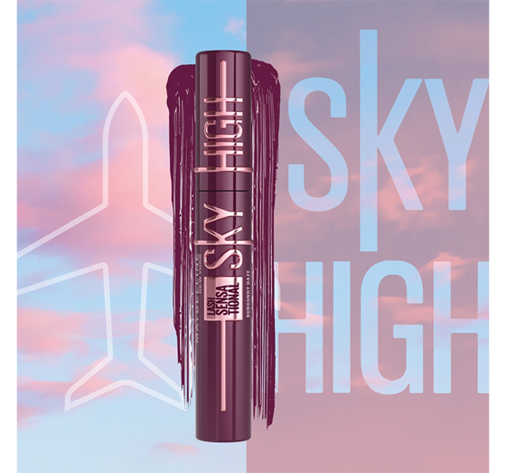 MAYBELLINE LASH SENSATIONAL SKY HIGH LONGENING MASCARA BURGUNDY HAZE 7.2ML