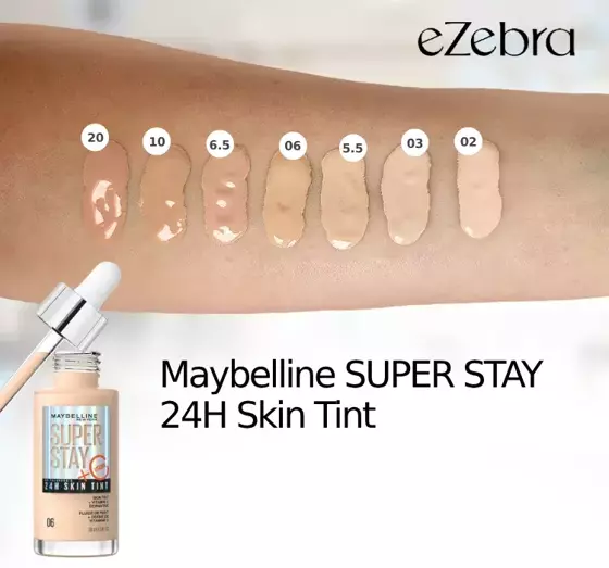 MAYBELLINE SUPER STAY 24H SKIN TINT ILLUMINATING FOUNDATION 10 30ML