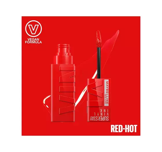 MAYBELLINE SUPERSTAY VINYL INK VINYL LIPSTICK 25 RED-HOT 4.2ML