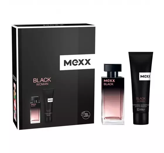 MEXX BLACK WOMAN EAU DE TOILETTE SPRAY 30ML + GEL 50ML