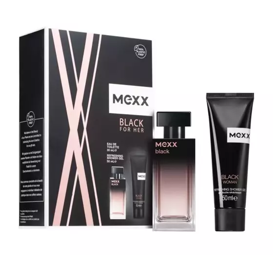 MEXX BLACK WOMAN EAU DE TOILETTE SPRAY 30ML + GEL 50ML