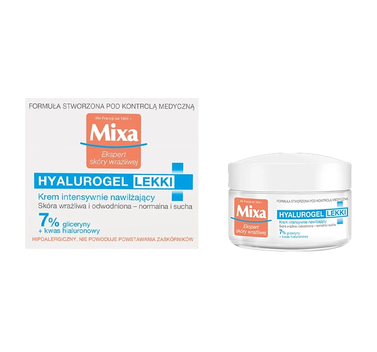 MIXA HYALUROGEL LIGHT INTENSIVE MOISTURIZING CREAM 50ML