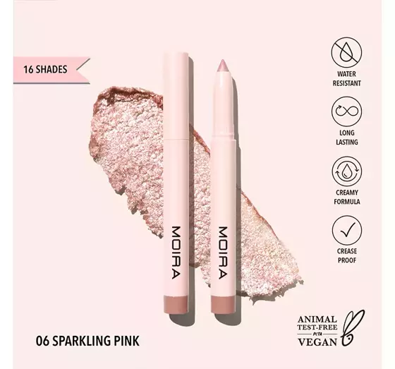 MOIRA AT GLANCE STICK SHADOW 06 SPARKLING PINK 1.5G