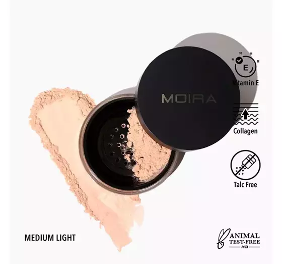 MOIRA LOOSE MAKE-UP SETTING POWDER WITH COLLAGEN AND VITAMIN E 05 MEDIUM LIGHT 6G