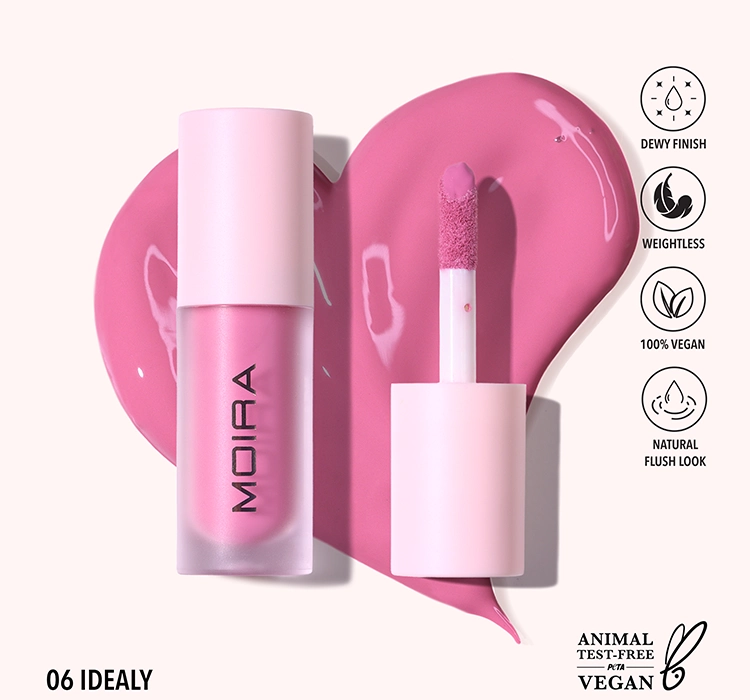 MOIRA LOVE STEADY LIQUID BLUSH 06 IDEALY 4.8G 